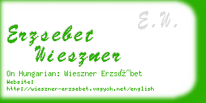 erzsebet wieszner business card